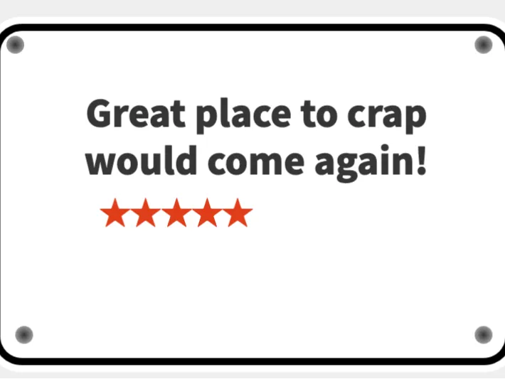 Great place to crap