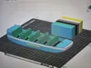Blue and Green Boat 0.08mm layer, 2 walls, 15% infill