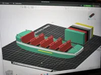 Green and Red Boat 0.08mm layer, 2 walls, 15% infill