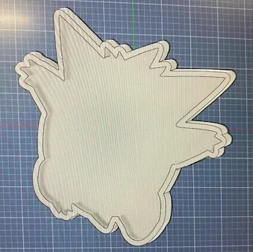 Gengar Cookie Cutter in "Who's That Pokemon?"Style