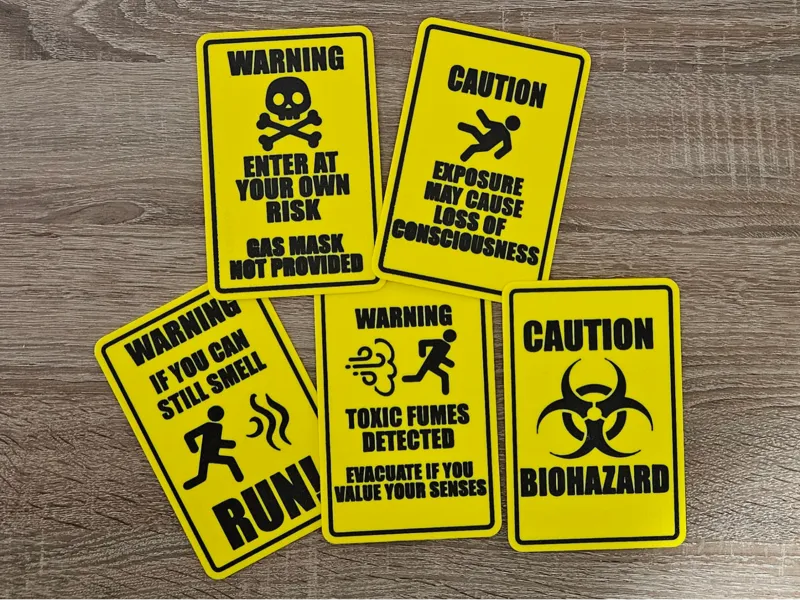 Bathroom Survival Signs: Funny Warnings Collection
