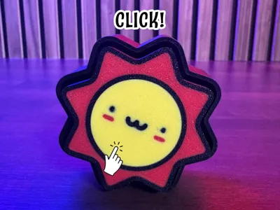 Cute Sun Fidget Clicker - Satisfying