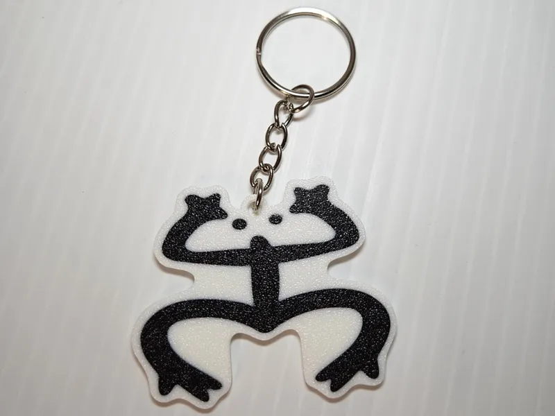 Coqui Puerto Rican Frog Symbol Keychain