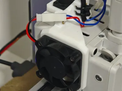 A1 mini Extruder Cooling Fan Mount (fits 4010 fan)