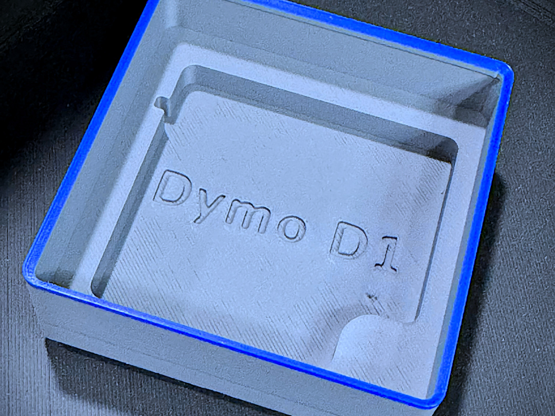 Dymo D1 Stackable Gridfinity Bin w/ Accent Lip