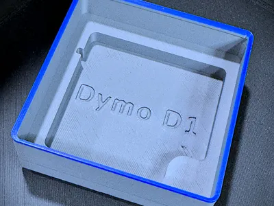 Dymo D1 Stackable Gridfinity Bin w/ Accent Lip