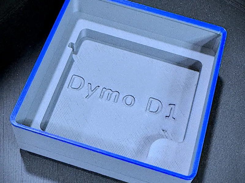 Dymo D1 Stackable Gridfinity Bin w/ Accent Lip