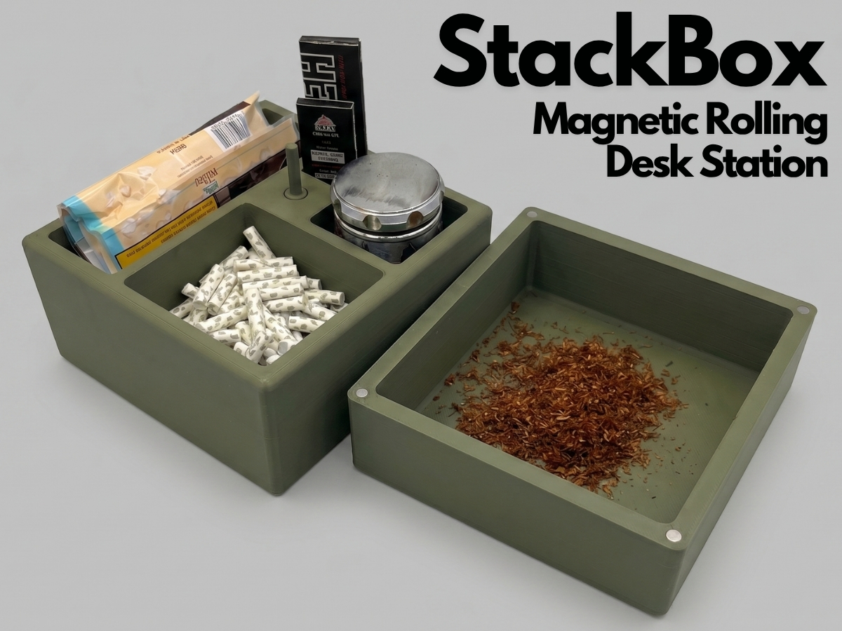 StackBox: Magnetic Rolling Desk Station
