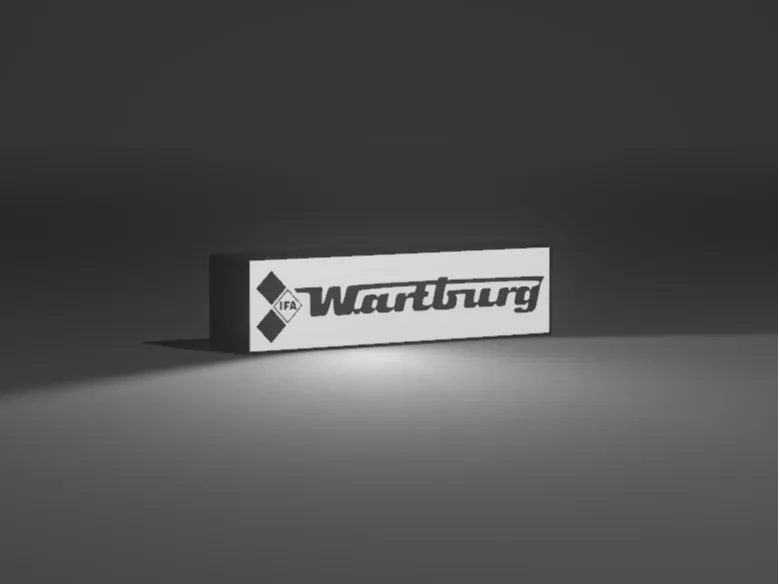 Wartburg Leuchtkasten/Leuchtschild