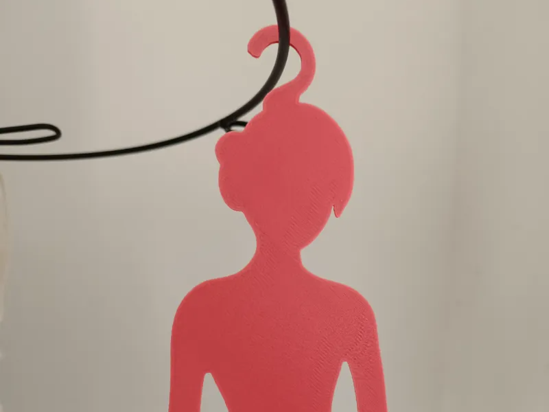 Stylized Silhouette Hanger for Fashion Dolls