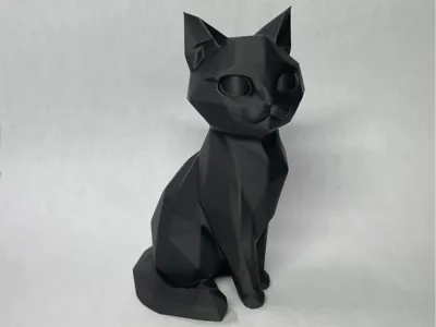 Cat Decoration Low-Poly