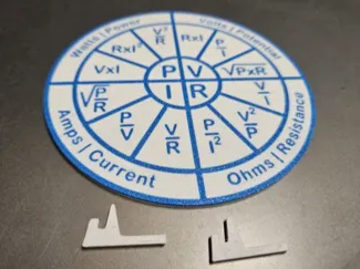 Ohm's Law Cheat Sheet - Electronics (flat version)