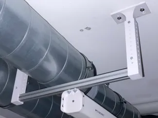 Projector screen ceiling mount