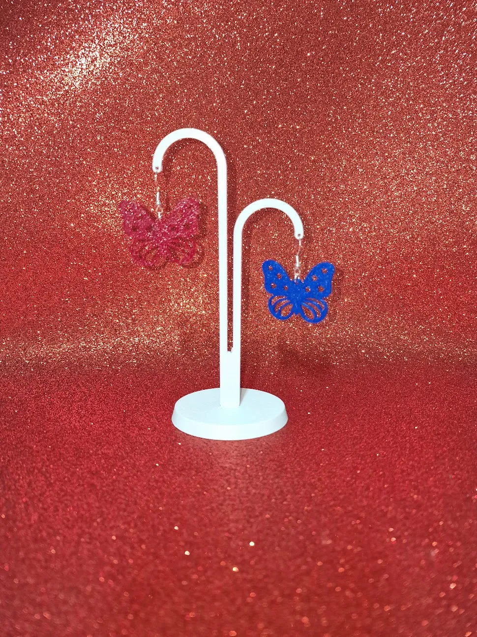Butterfly of independence earrings view 3
