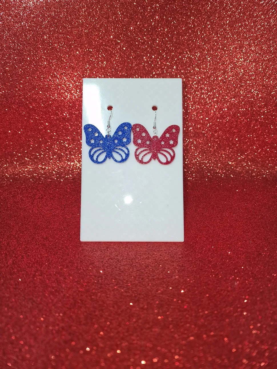 Butterfly of independence earrings view 2