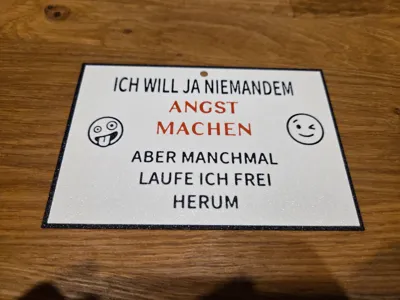 Sign with a funny saying
