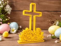 Décoration de Pâques croix fleurie — photo 1