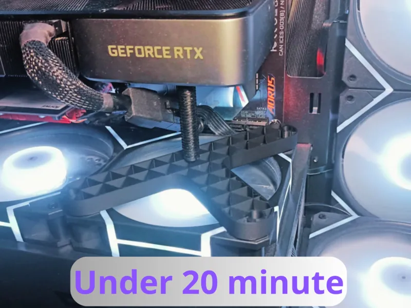 Fan-Mounted GPU Pillar Base Under 20 minute