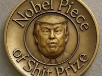 Médaille Nobel parodique de Trump — photo 1