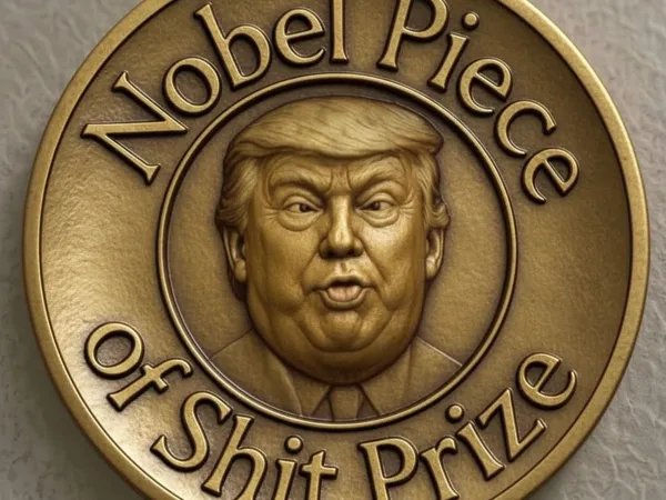 Médaille Nobel parodique de Trump