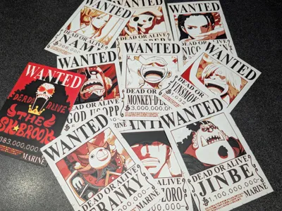 Strawhats - One Piece Wanted Posters