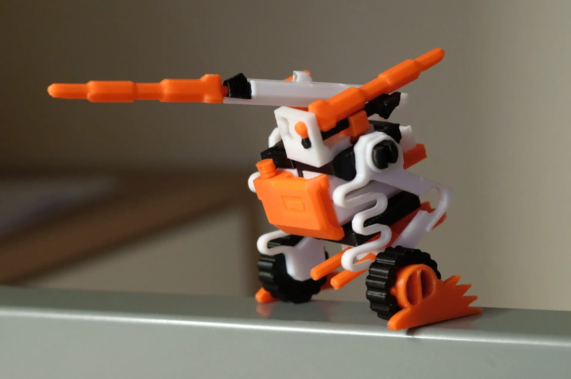 Miniatura 2 do modelo 3D 巷战型反坦克机甲_模块战争2030