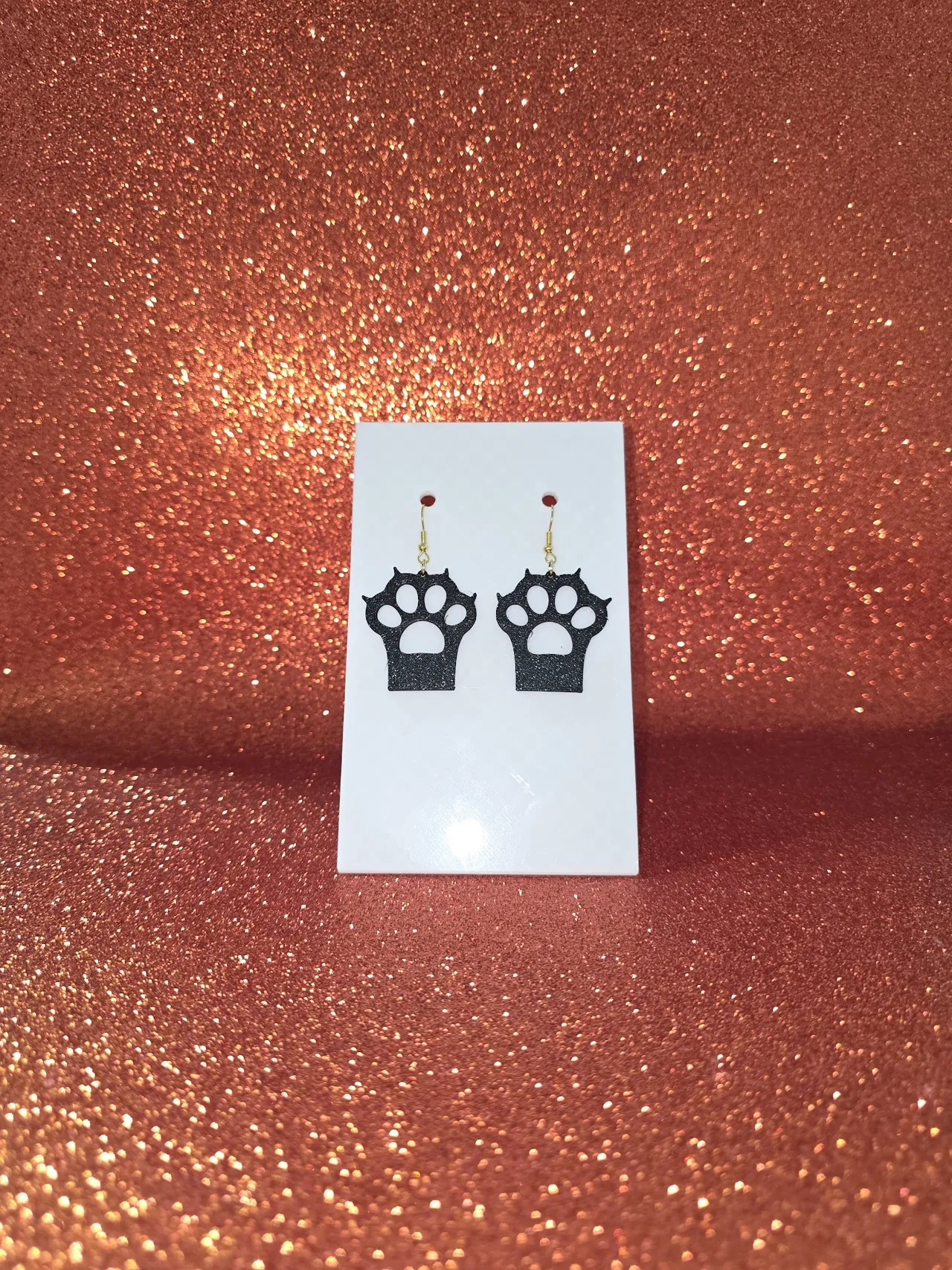 Little paw earrings view 2