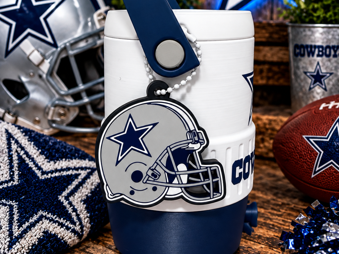 Dallas Cowboys Helmet Keychain & Tab Opener - 1