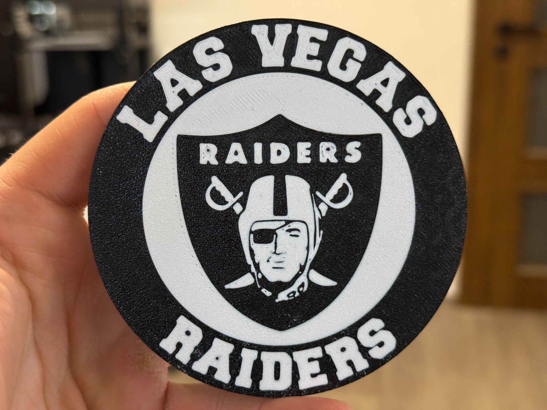 Las Vegas Raiders NFL coaster