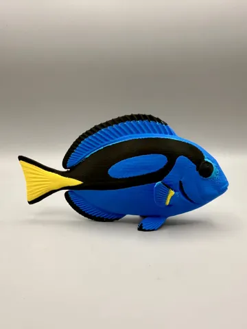 Modelo para impresión 3D: Blue Tang — vista de referencia 4