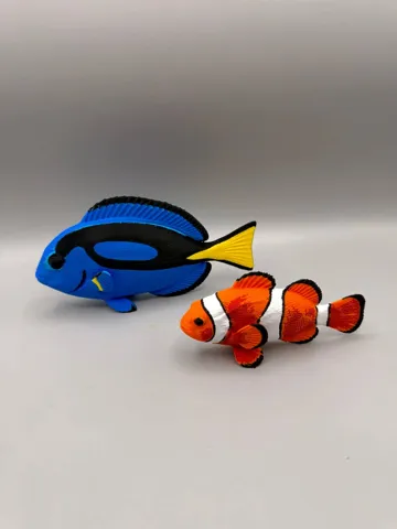 Modelo para impresión 3D: Blue Tang — vista de referencia 3