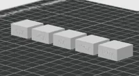 0.2mm layer, 2 walls, 5% infill