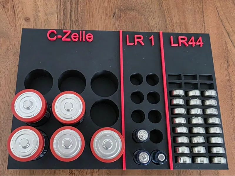 Batteriebox C-Zelle, LR1, LR44