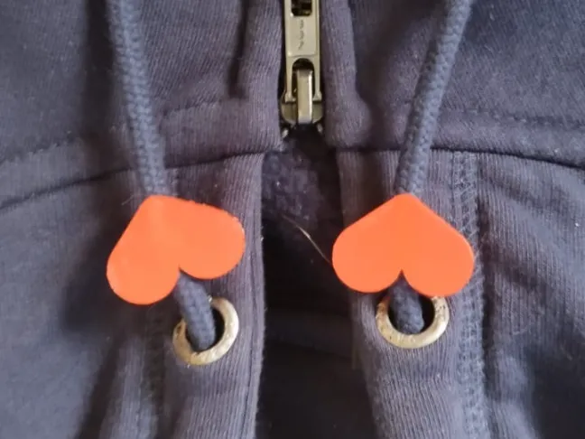 heart Hoodie Drawstring Beads v2