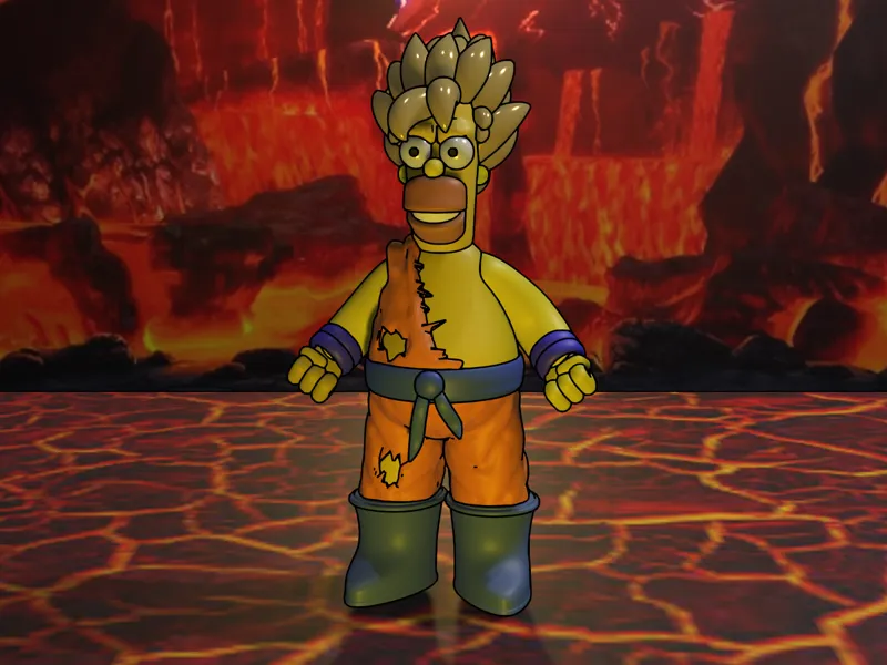 Super sayain Homer