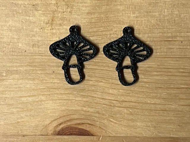 mushroom earrings
