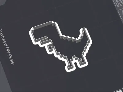 Dino cookie cutter