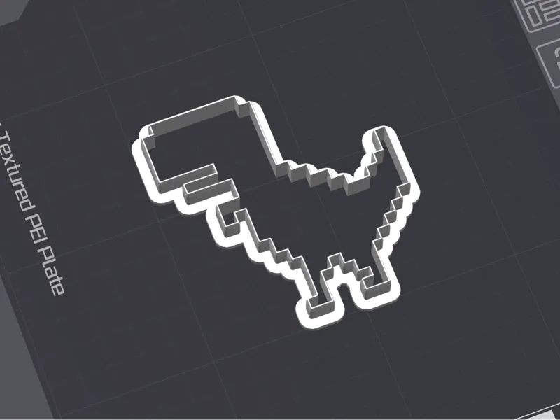 Dino cookie cutter