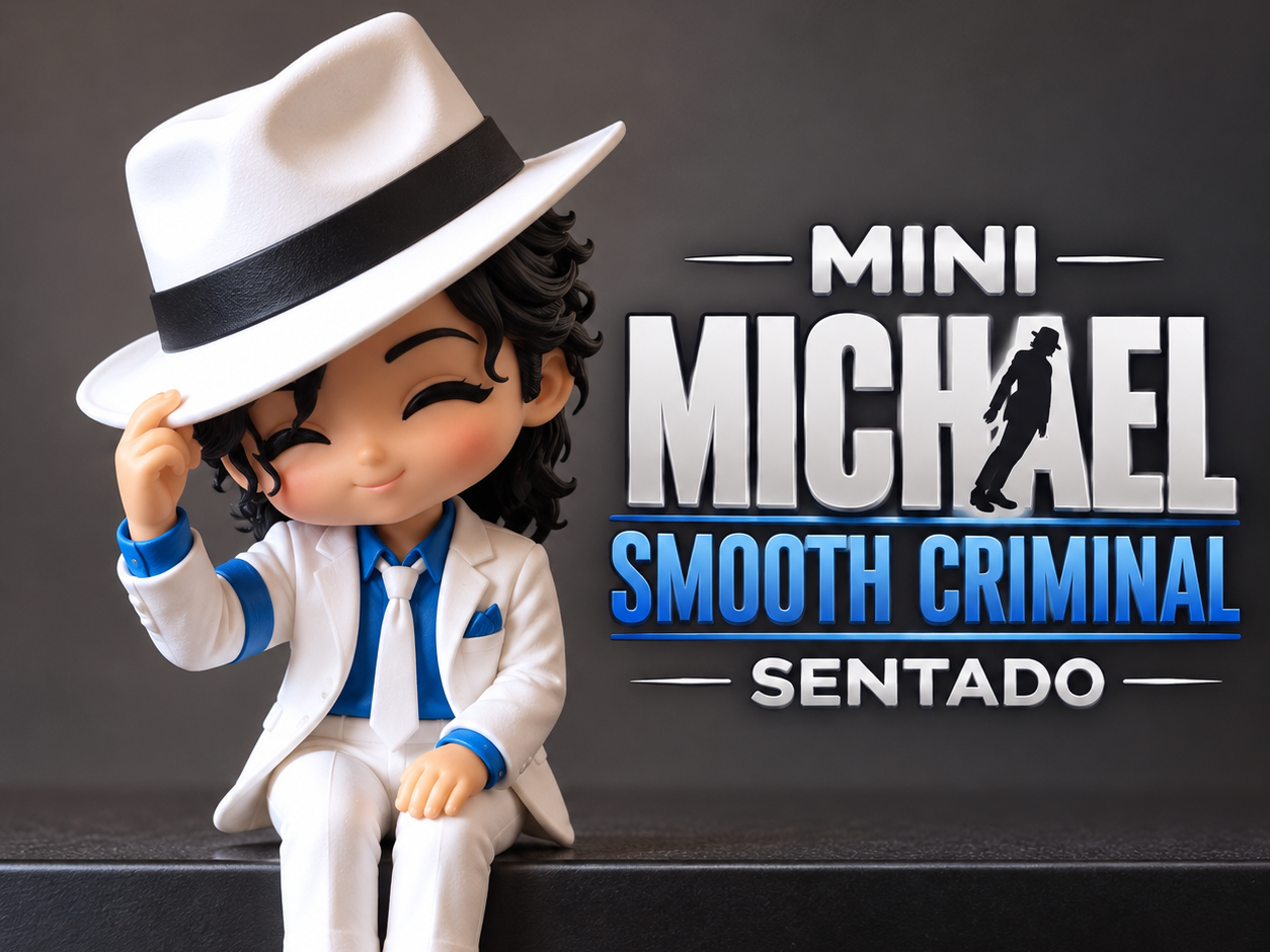 Mini Michael Jackson Smooth Criminal Sentado - 1