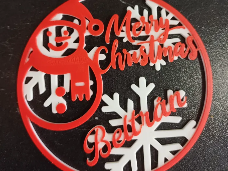 Bola Navideña Muñeco de Nieve