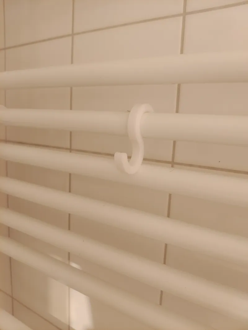 S Hook to hang towels