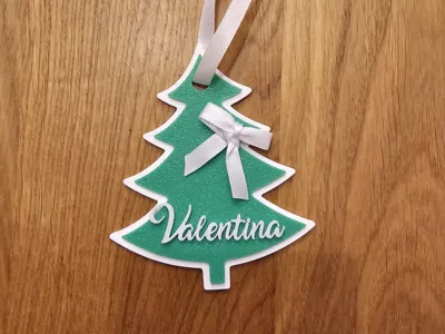 Personalized Christmas tree ornament