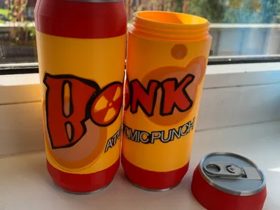 TF2 BONK Atomic Punch storage soda can with fidget