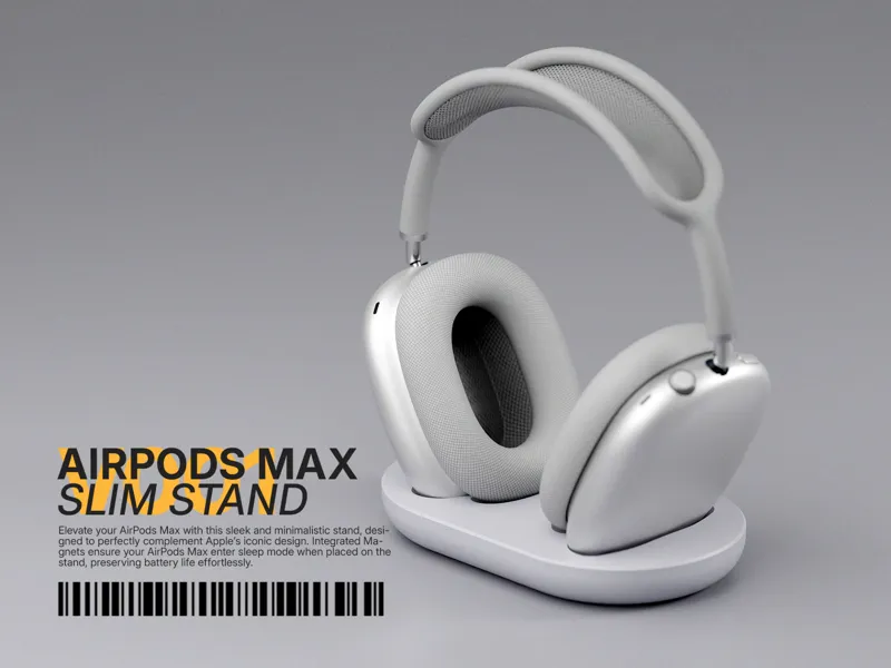 Slim AirPods Max Stand with Sleep Mode V1