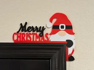 Gnome Christmas Door Corner