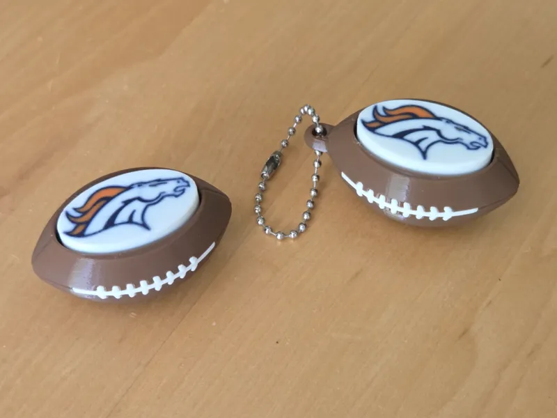 Broncos Football Clicker Fidget