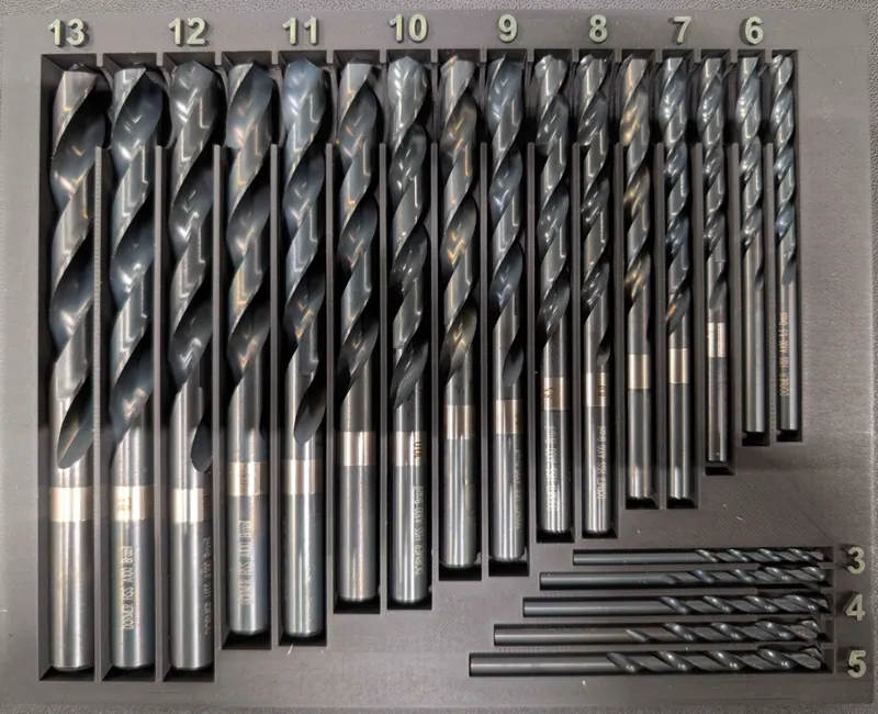 Drill bit holder 3-13mm (0.5 incr)