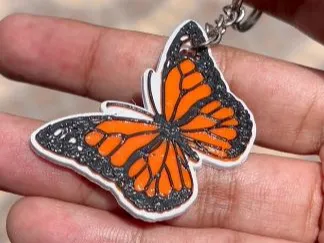 llavero de mariposa 