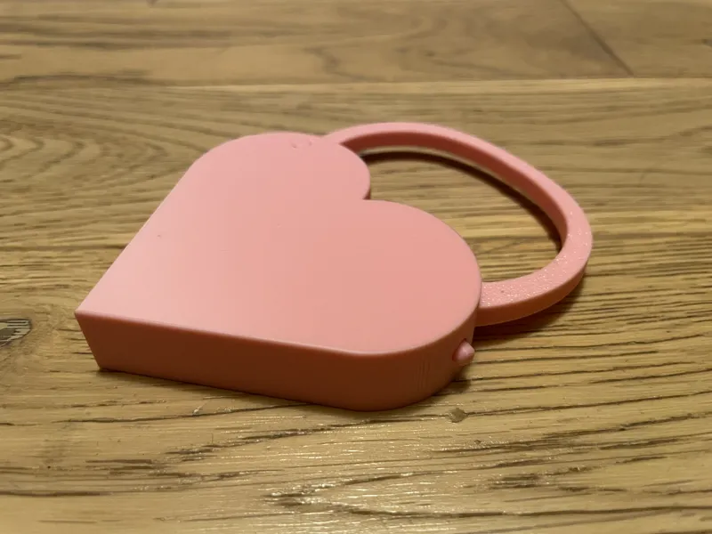 Heart Lock – Click & Print Valentine Padlock