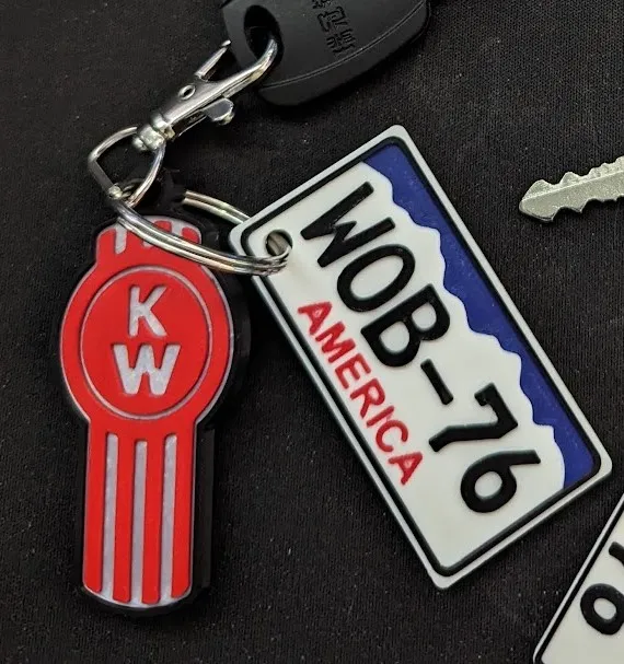 American Numberplate Keychain